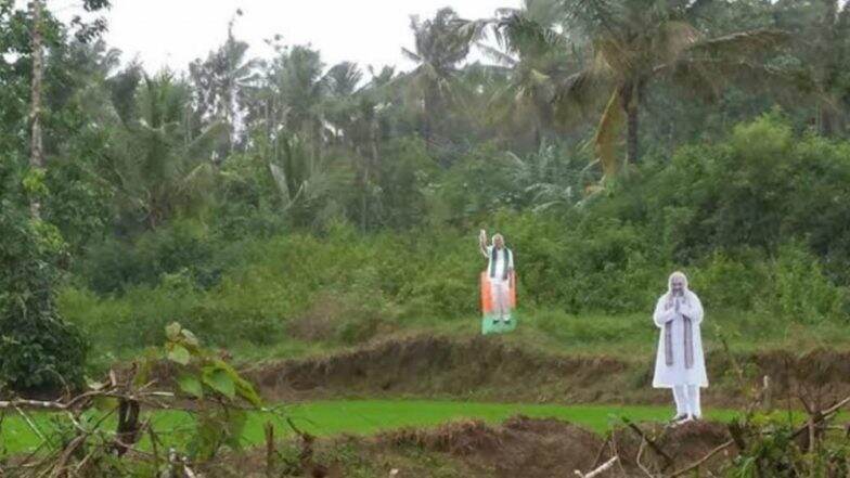 Image result for PICS OF CUT OUT OF AMIT SHAH + NARENDRA MODI