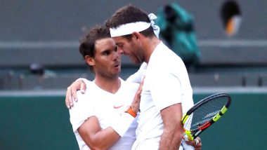Rafael Nadal Wins Hearts Post Epic Match Against Del Potro With His Sportsmanship Spirit at Wimbledon 2018, Watch Video