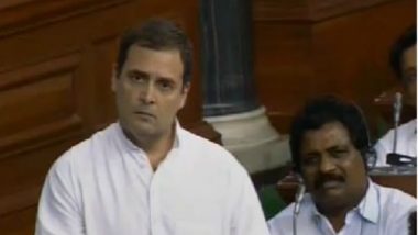 Rahul Gandhi Attacks Narendra Modi With 'Jumla Strike' During No- Confidence Motion in Lok Sabha, Says PM Not Chowkidaar But Bhaagidaar: Highlights Of Speech