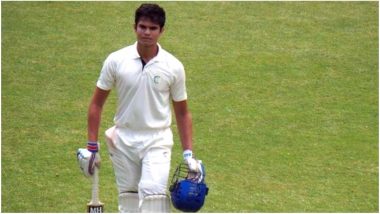 Arjun Tendulkar Out for a 11-Ball Duck in His First Youth Test Match; Like Father, Like Son! (Watch Video)