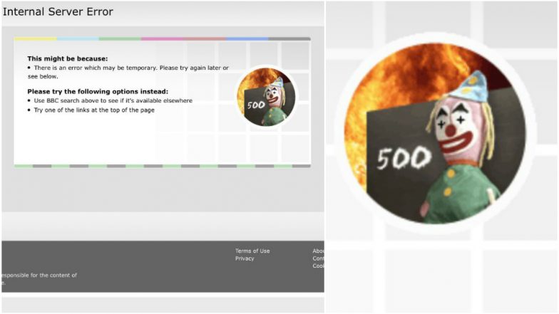 BBC Website's Error Message Has a Creepy Clown Scaring Some Users