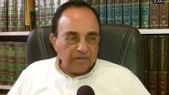 Tharoor Will Feel Comfortable in Pak with His Girlfriend, Says Subramanian Swamy Over 'Taliban Remark'