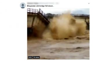 Bhayandar Old Bridge Collapse News is Fake, Video Going Viral is From Bihar