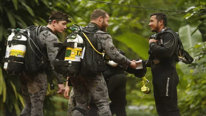 The Moment Thai Teen Football Team Were Found Inside Caves Captured on Camera