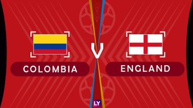 Colombia vs England, Live Streaming of Round of 16 Football Match 8: Get Knockout Stage Telecast & Free Online Stream Details in India for 2018 FIFA World Cup