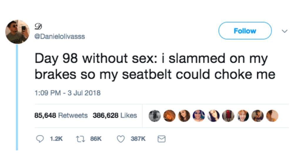 ‘days Without Sex Meme Trend Is Taking Over The Internet And It Will Make You Rofl So Hard 👍 8555