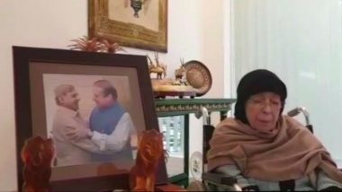 Nawaz Sharif’s Mother Shamim Akhtar Gets Emotional Over Son’s Return to Pakistan, Says If Sent to Jail, She Would Accompany Him