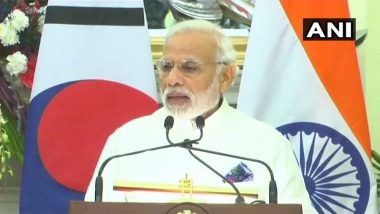 India and South Korea Sign 11 MoUs; Prime Minister Narendra Modi Appreciates Its Participation in 'Make in India' Campaign