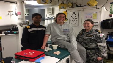 RIMPAC 2018: INS Sahayadri Provides Medical Assistance to Australian Naval Ship HMNS