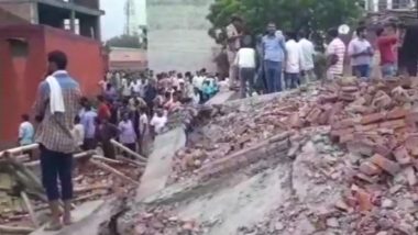 Ghaziabad Building Collapse: Seven Injured After Five-Storey Building Collapses Near Missal Gadi, One Body Recovered, Rescue Operations On