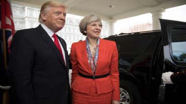 Donald Trump to Hold Talks with Theresa May Amid Protests