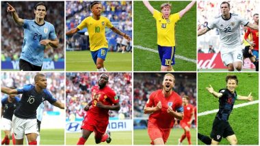 France, Uruguay, Brazil, Belgium Sweden, England, Russia, and Croatia Qualify for 2018 FIFA World Cup Quarterfinals: A Look at Their Respective Journeys at WC So Far