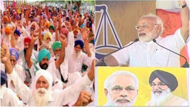 Farmers Hold Protest as Narendra Modi Arrives in Punjab for Farmers' Rally