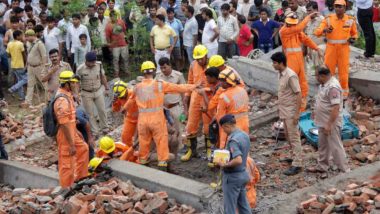Ghaziabad Building Collapse: One More Body Recovered, Death Toll Rises to Two, Nine Rescued So Far
