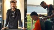 Hardik Pandya&rsquo;s Special Gift for MS Dhoni on His 37th Birthday was a Haircut, See Pic