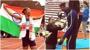 Hima Das Wins Gold Medal at IAAF World U20 Championships Video: Watch Winning Moment As the Indian Athlete Creates History in Finland