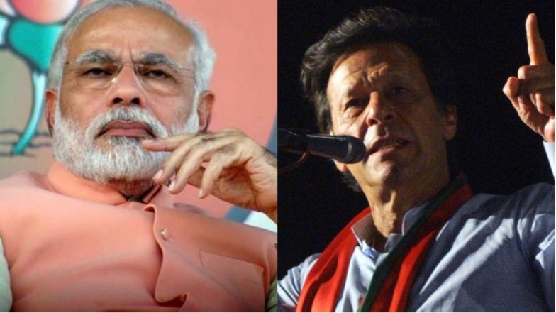 Imran Khan Replies to PM Narendra Modi's Greeting on Pakistan Day, Writes Desires ‘Peaceful Relations’ Between Two Nations