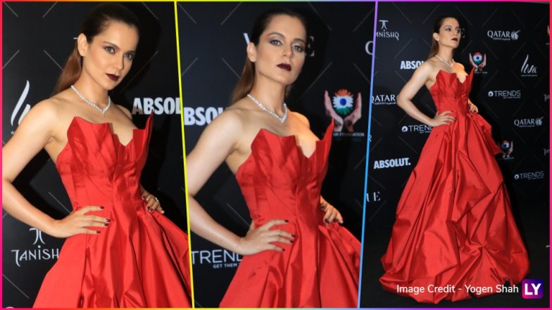 Kangana Ranaut Looks Ravishing in Red at Vogue Fashion Awards, While Her Expressions Scream ‘Fashion Ka Hai Yeh Jalwa’ (See Pics)
