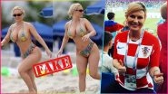 Croatia President Kolinda Grabar-Kitarović Hot Bikini Pictures Are FAKE, It Is Sexy American Model Coco Austin Running on the Beach!