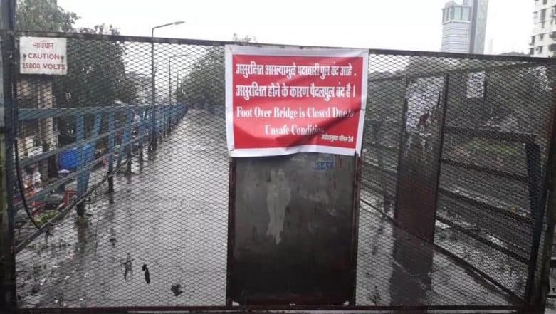 Two Foot Over Bridges at Malad Railway Station Shut, Mumbai Police Warn of Crowd at Only Operational FOB Two Foot Over Bridges at Malad Railway Station Shut, Mumbai Police Warn of Crowd at Only Operational FOB