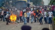 Maratha Reservation Protests Turn Violent in Pune's Pimpri, Vehicles Burnt