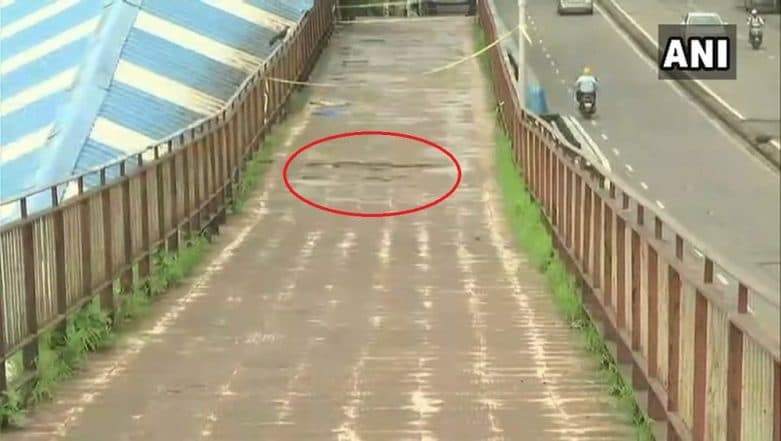 Matunga Station FOB Closed for Pedestrians Reported to Be in Dangerous Condition After Cracks Were Reported