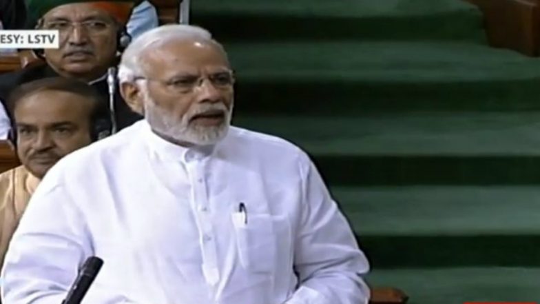 Prime Minister Narendra Modi on No-Confidence Motion in Lok Sabha: Takes Jibe at Rahul's Hug, Says 'People' in Hurry to Get To PM Seat & Special Package Better Than Special Status; Speech Highlights