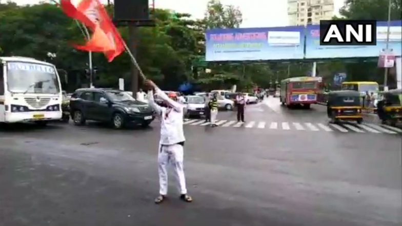 Mumbai Bandh: Navi Mumbai and Thane Shut Down, Protesters Pelt Stones on 2 BEST Buses