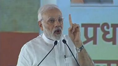 Narendra Modi in Jaipur: PM Calls Congress 'Bail-Gadi', Says Government Schemes Aim at Upliftment of Dalits, Farmers And Women