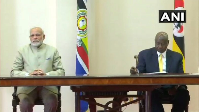 PM Modi's Visit to Africa: India Extends Two Lines of Credit Worth Nearly USD 200 Million to Uganda