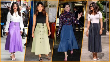 Priyanka Chopra Shows Us How to Wear Midi Skirts in Four Glamourous Ways: Check Out Pics of Global Fashion Icon