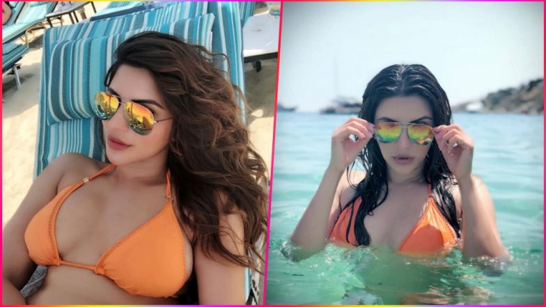 SMOKIN’ HOT! Shama Sikander Looks Incredible in Sexy Orange String Bikini Vacationing in Mykonos, Greece (See Pictures)