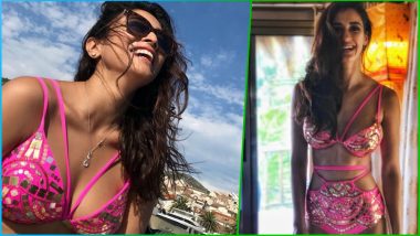 Shriya Saran and Disha Patani, Both Look Stunning in This 'Same' Hot Pink Embellished Bikini! See Sexy Pics of Indian Actresses