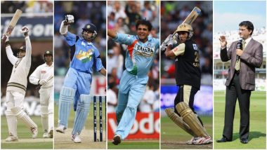 Sourav Ganguly, The Maharaja of Indian Cricket: A Walk Down the Memory Lane of India’s Fiery Captain and Finest Left-Handed Batsman on His 46th Birthday!