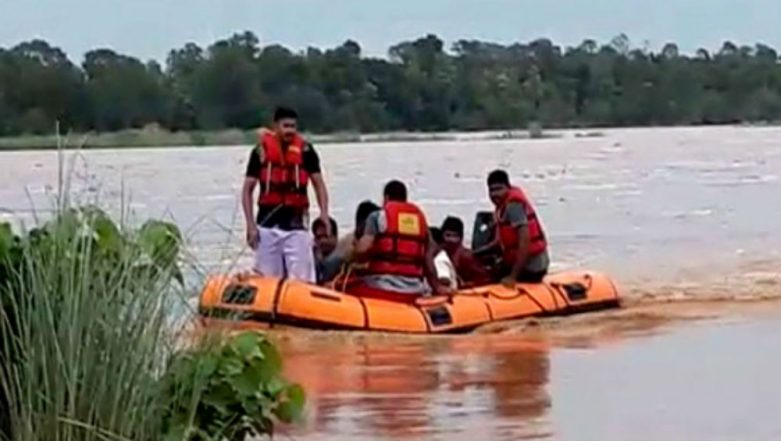 Andhra Pradesh: 55 People Trapped in Flood Water Rescue by SDRF, Fire ...