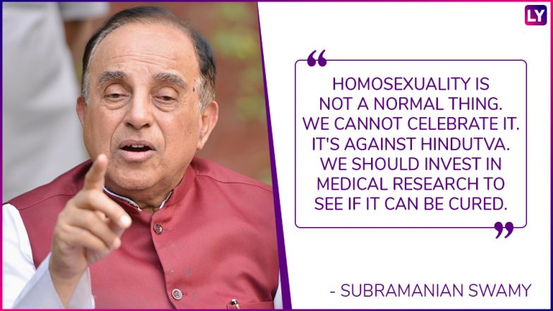 Subramanian Swamy Calls Gay Sex Unnatural: 5 Times Indian Politicians Spoke Against Homosexuality