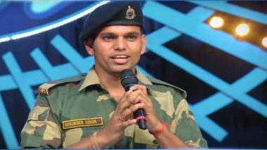 BSF Jawan Singing 'Sandese Aate Hain' Gets Applauded on Social Media; Video of Indian Idol 10 Contestant Goes Viral