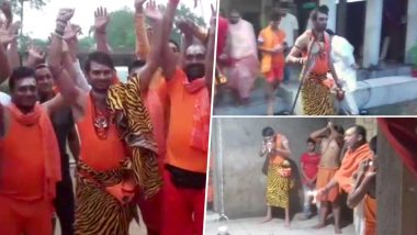 Tej Pratap Yadav Dons Shiva Avatar at Patna's Temple Before Leaving for Baba Baidyanath Dham, Watch Video