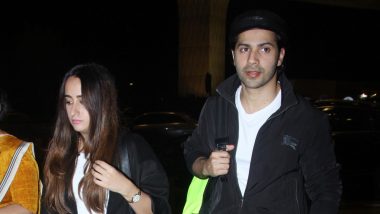 Varun Dhawan And Girlfriend Natasha Dalal Got Some Serious Twinning Game Going On As They Head For Their Vacation- View Pics