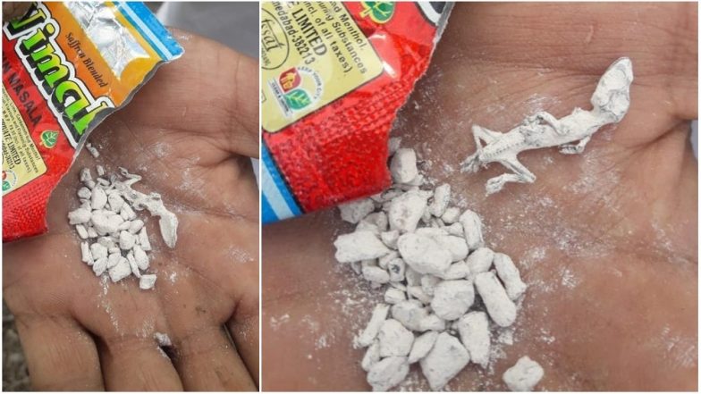 Pictures of a Dead Lizard In Vimal Pan Masala Go Viral on Social Media; Facebook User Asks For Ajay Devgn's Number Online