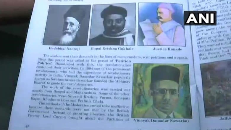 Jawaharlal Nehru's Photo Replaced by Vinayak Savarkar's in Class 10 Social Science Textbook in Goa, Claims NSUI Jawaharlal Nehru's Photo Replaced by Vinayak Savarkar's in Class 10 Social Science Textbook in Goa, Claims NSUI