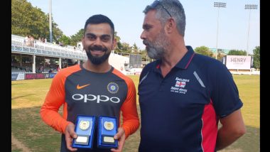 Virat Kohli Receives International Cricketer of the Year Award for 2018 and 2017 by Barmy Army Ahead of India vs England Test Series 2018