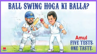 Amul’s Latest Topical Is About Virat Kohli vs James Anderson Battle Ahead of India vs England 1st Test