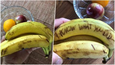 Scary Hidden Messages Scribbled on Banana Peels Freak People Out