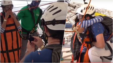 Love Knows No Heights! Indian Man Becomes First to Propose on World’s Longest Zipline, Watch Video
