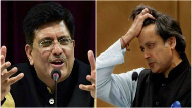 Piyush Goyal Took a Dig at Shashi Tharoor Said Did Not Understand His Foreign Accent