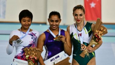 Dipa Karmakar Becomes First Indian to Win Gold at Gymnastics World Challenge Cup