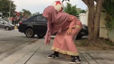 Watch! Headscarved Malaysian Girl Wows Social Media With Freestyle Football Skills