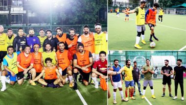 Pics: MS Dhoni Plays Football With Dhadak Star Ishan Khatter at All Star Football Club