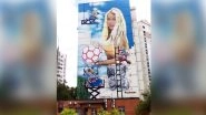 FIFA World Cup 2018: Art Director Paints Giant Mural of His Wife on Moscow Facade